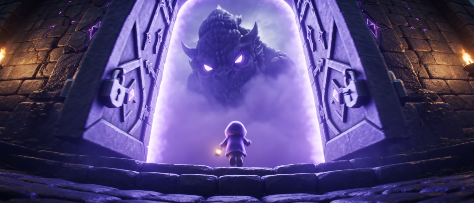 The wanderer before the ancient gate